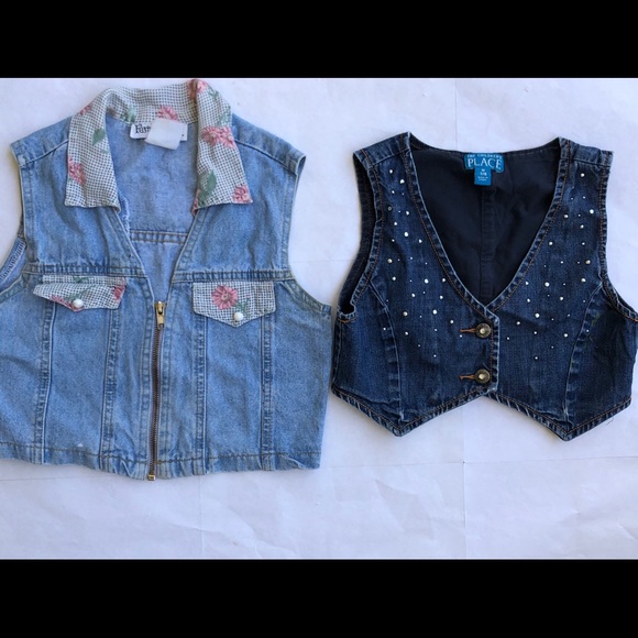 children's denim vest